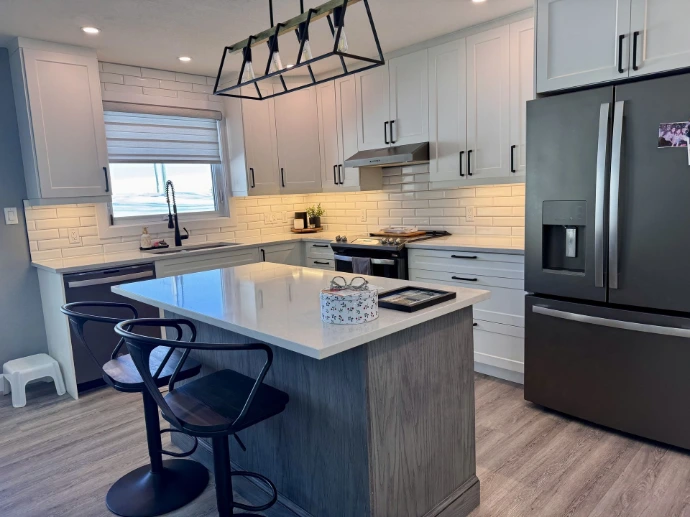 kitchen with island